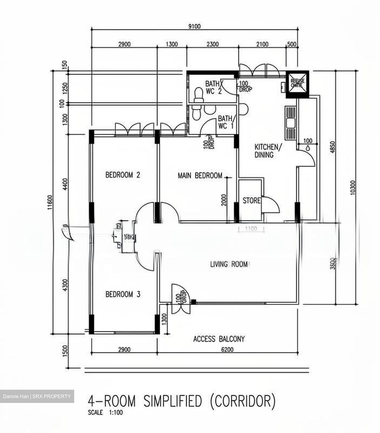 Blk 52 Lengkok Bahru (Bukit Merah), HDB 4 Rooms #614178491